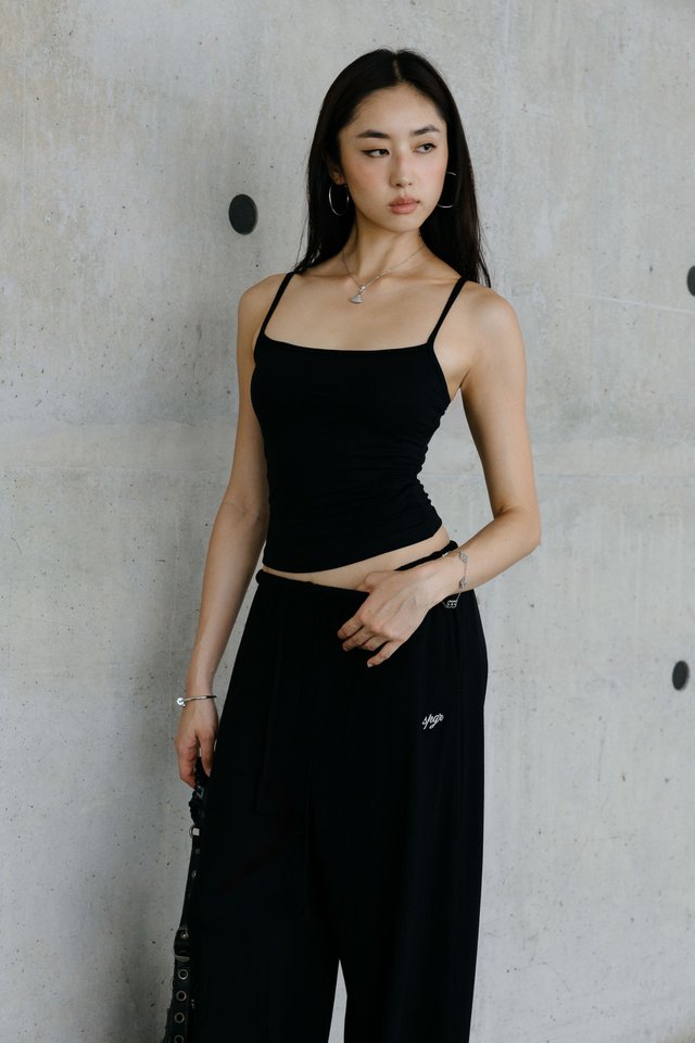 *BACKORDER* CASEY CAMI PADDED TOP (BLACK)