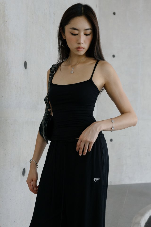 *BACKORDER* CASEY CAMI PADDED TOP (BLACK)