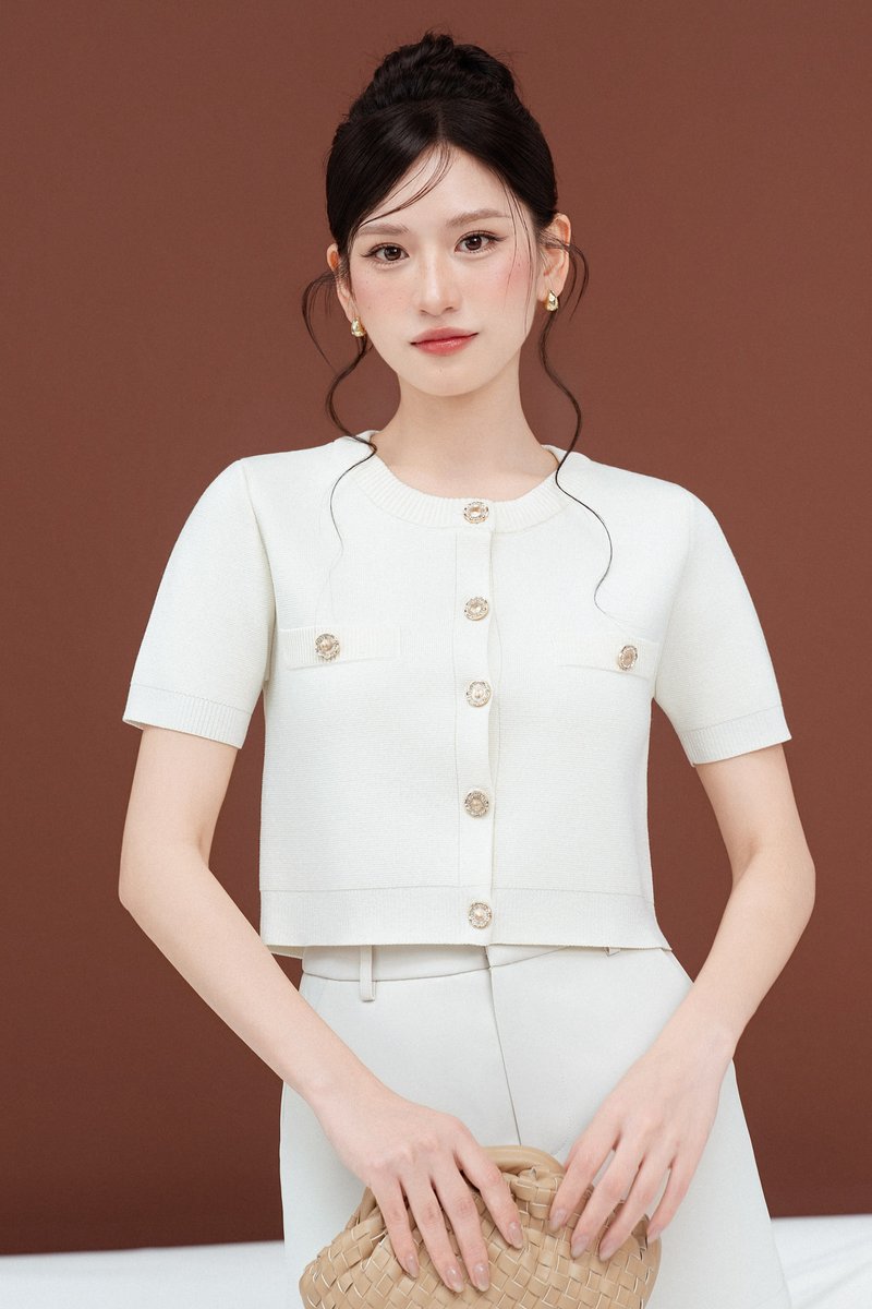 COCA CARDIGAN TOP (CREAM)