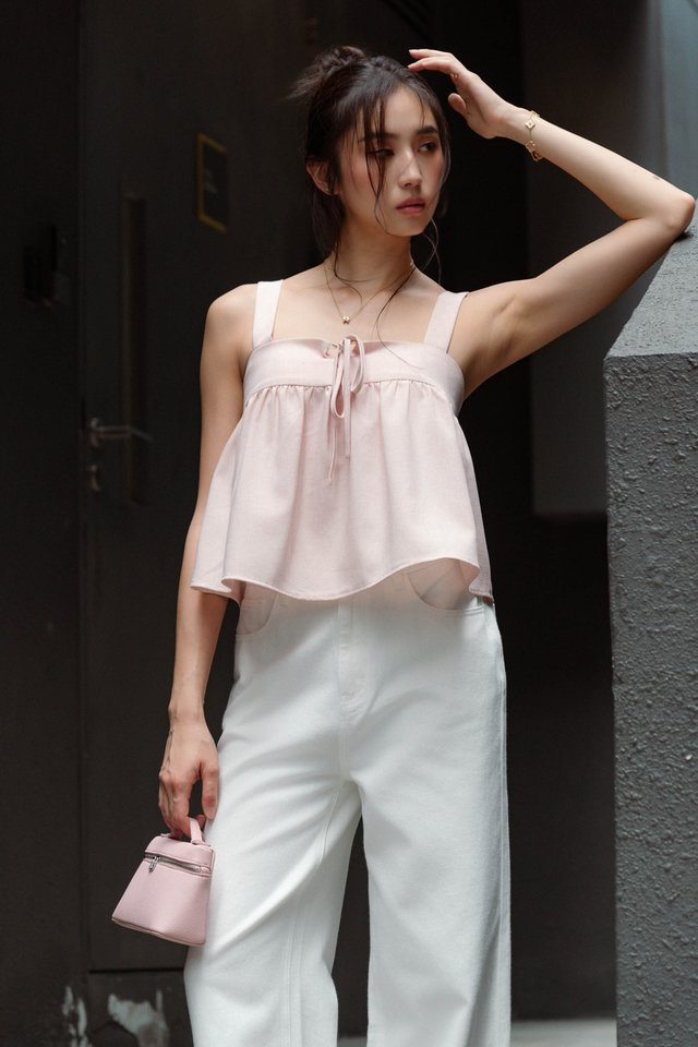 BETSY BABYDOLL PADDED TOP (PINK)