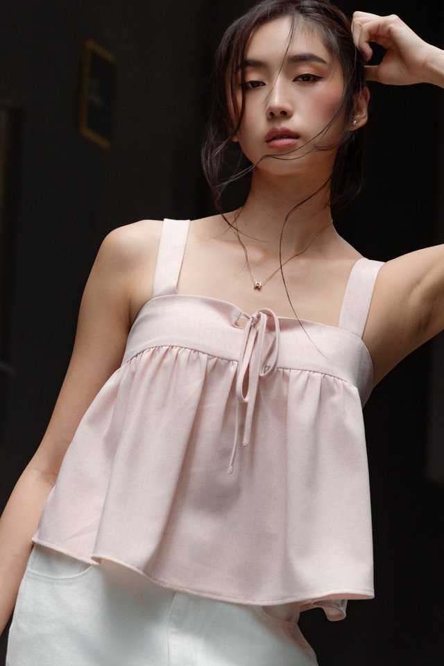BETSY BABYDOLL PADDED TOP (PINK)