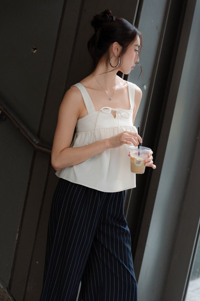 BETSY BABYDOLL PADDED TOP (OAT)