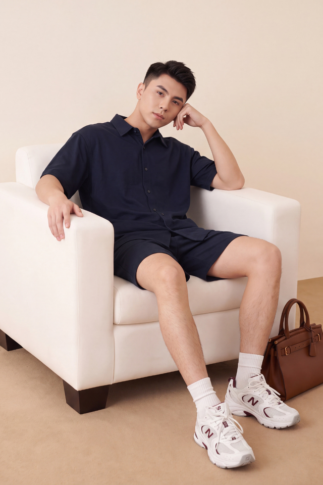 SYLER MENS SHORTS (NAVY)