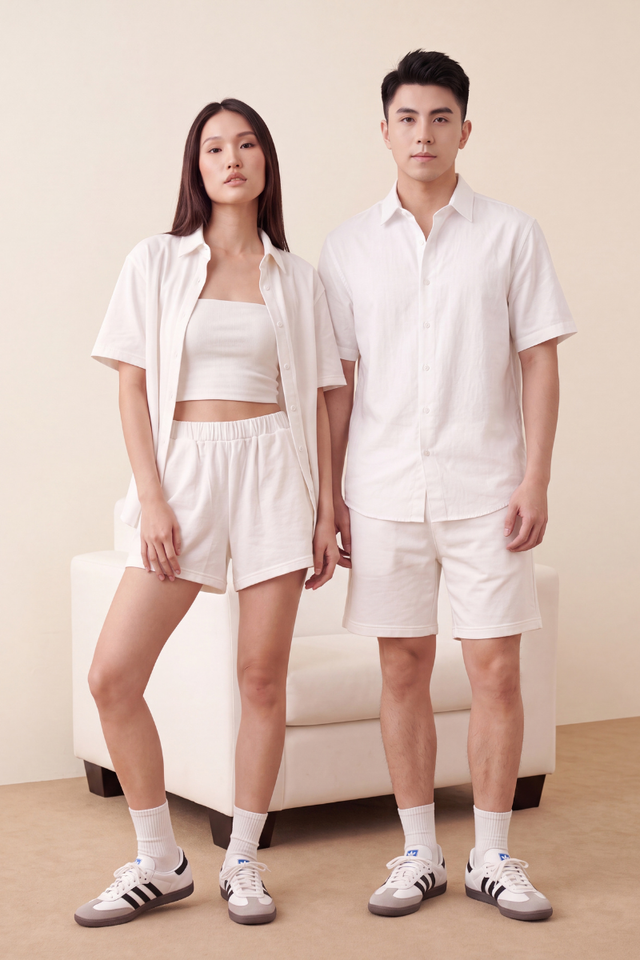 SYLER MENS SHORTS (WHITE)