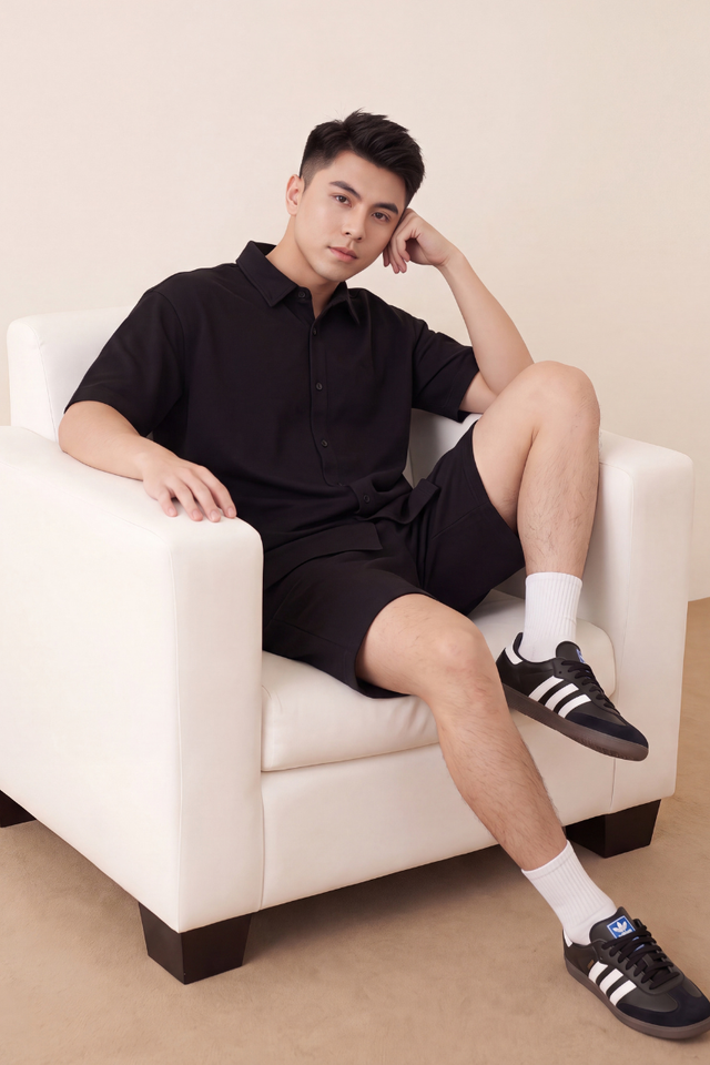 SYLER MENS SHORTS (BLACK)
