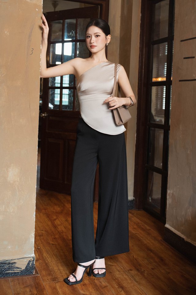 TYRA TOGA PADDED TOP (SILVER GREY)