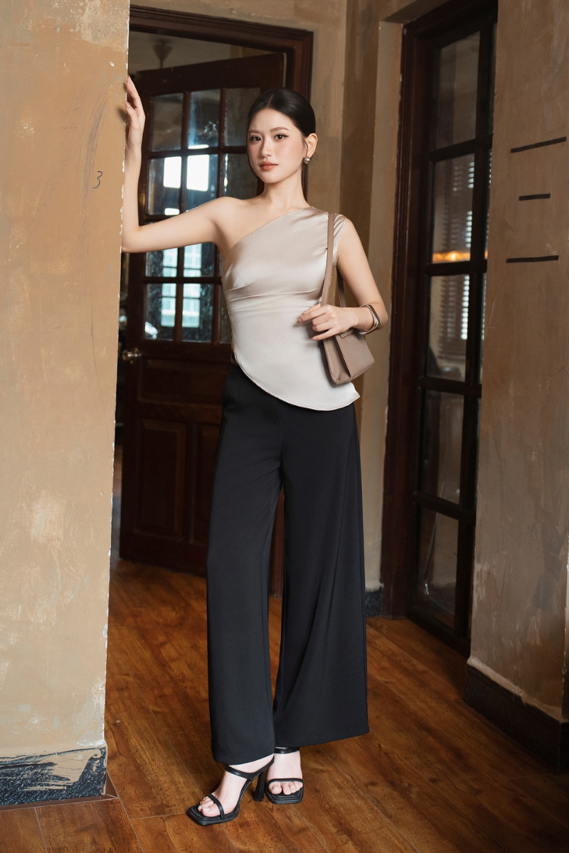 BOWIE BELTED PANTS (BLACK)
