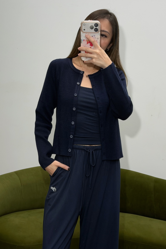 COZY CARDIGAN (NAVY)