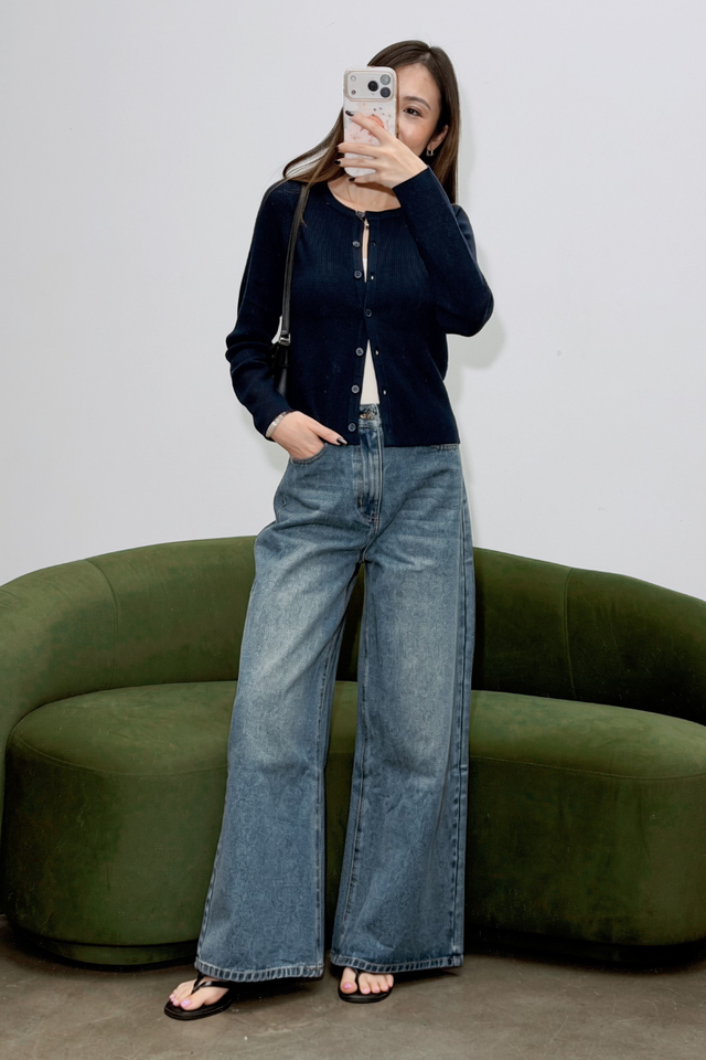 COZY CARDIGAN (NAVY)