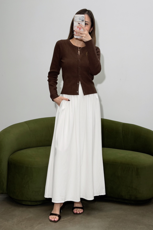 COZY CARDIGAN (BROWN)