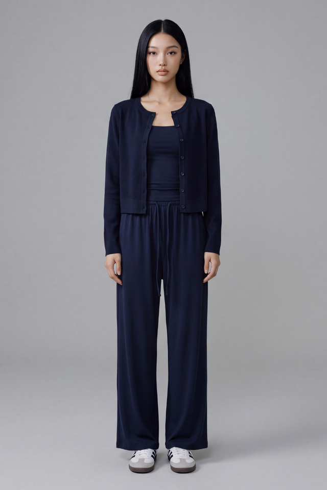 COZY CARDIGAN (NAVY)