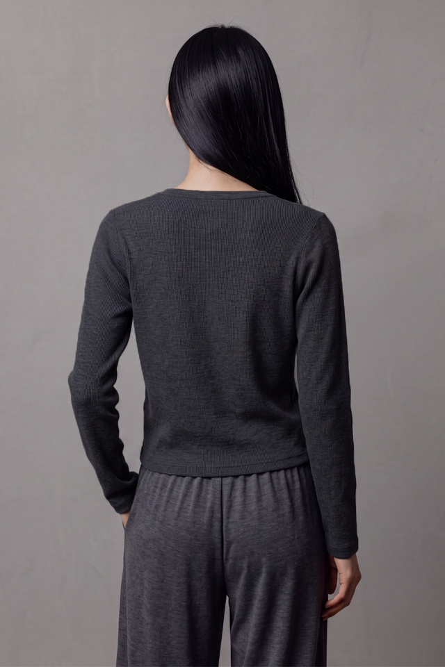 COZY CARDIGAN (DARK GREY)