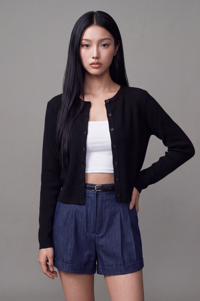 COZY CARDIGAN (BLACK)