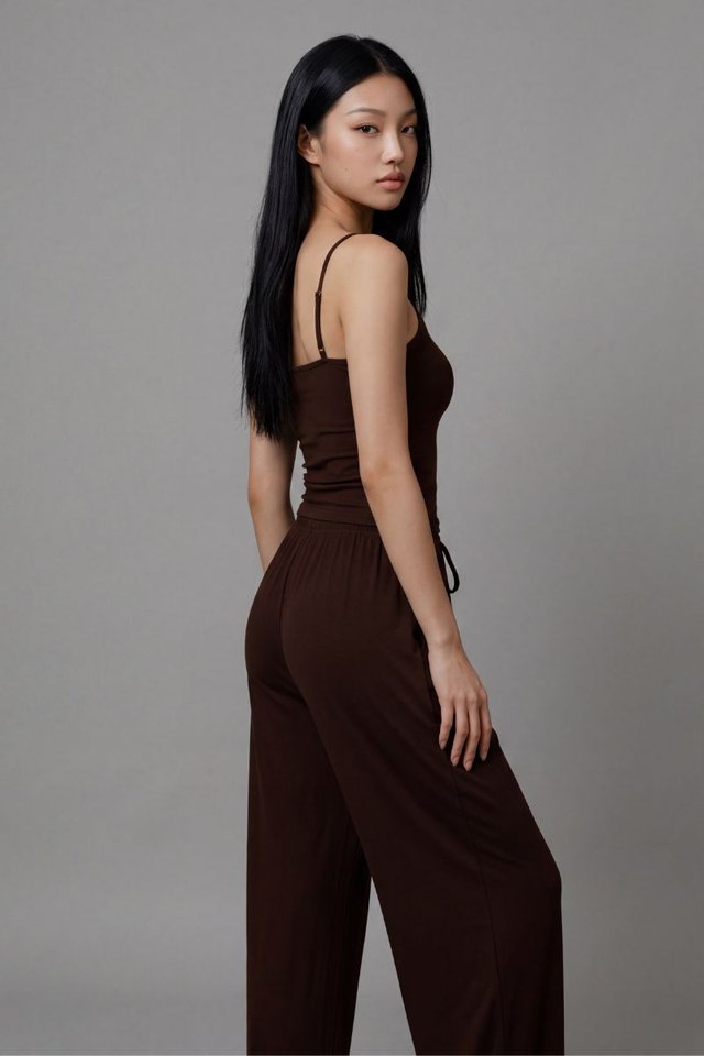 CASEY CAMI PADDED TOP (BROWN)