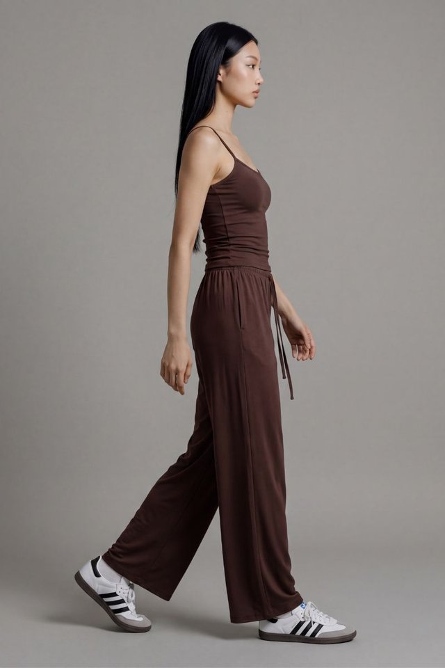 CASEY CAMI PADDED TOP (BROWN)