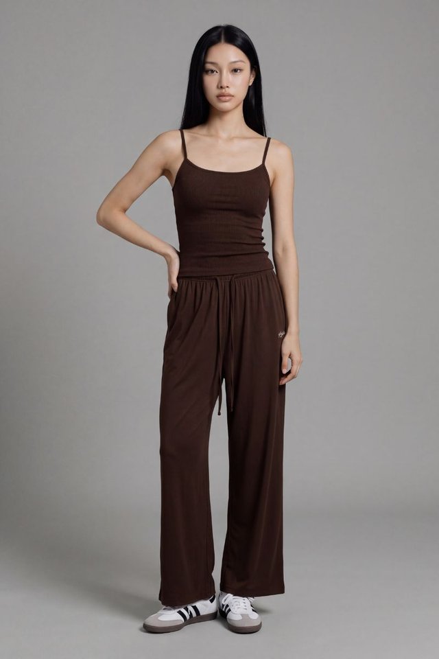 CASEY CAMI PADDED TOP (BROWN)