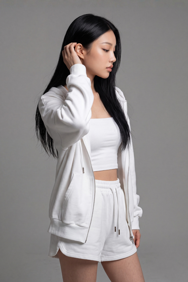 ROMI RUNNER SHORTS (WHITE)