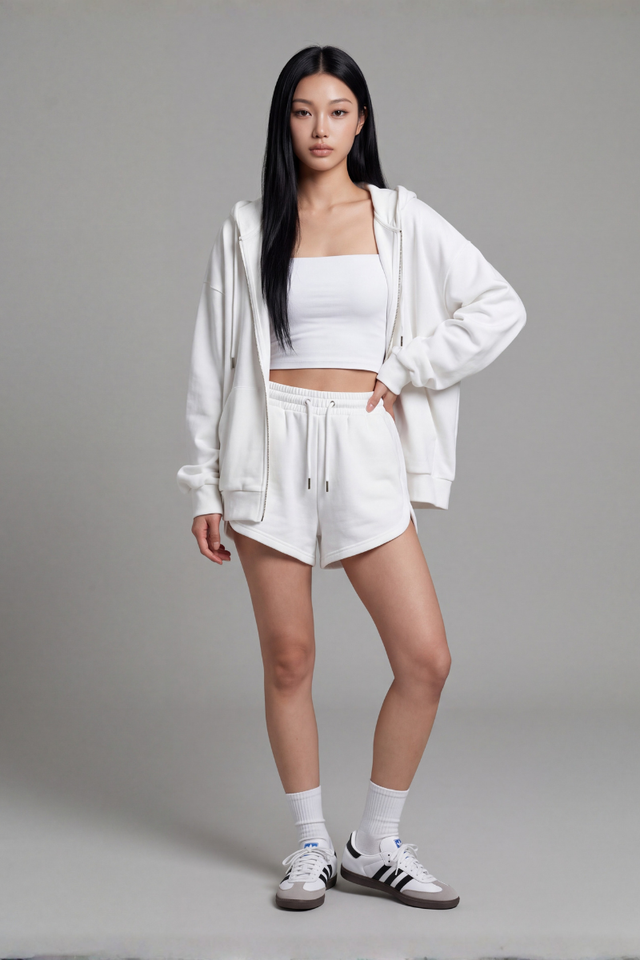 ROMI RUNNER SHORTS (WHITE)