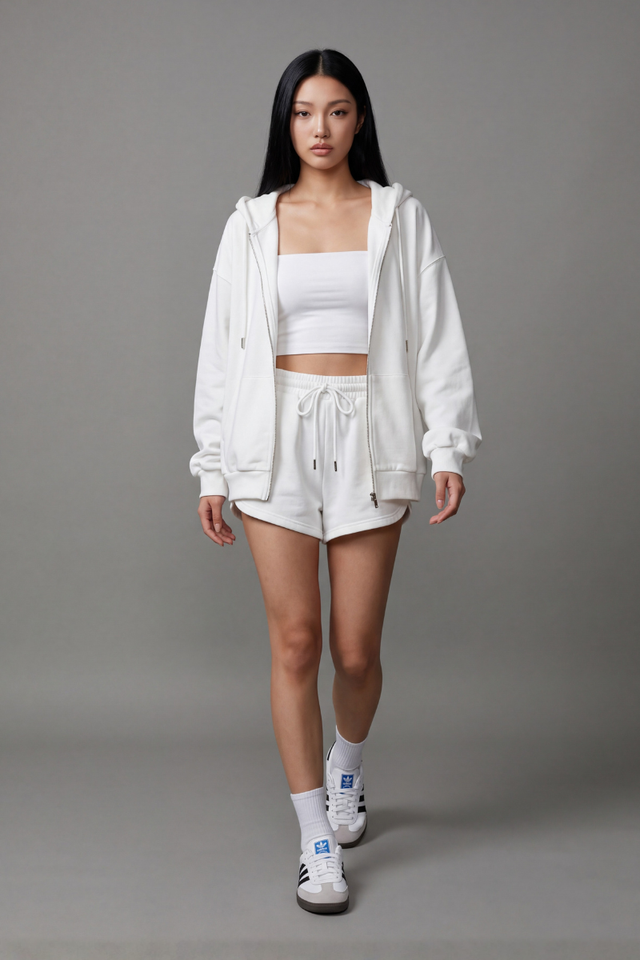ROMI RUNNER SHORTS (WHITE)