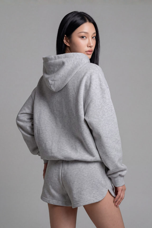 ROMI RUNNER SHORTS (DARK HEATHER GREY)
