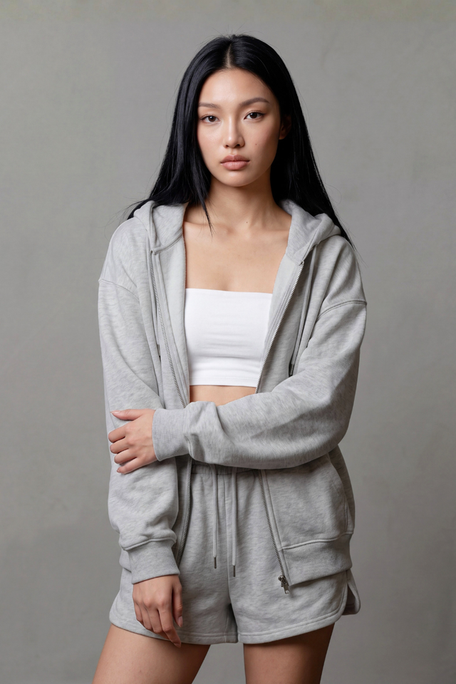 ROMI RUNNER SHORTS (DARK HEATHER GREY)