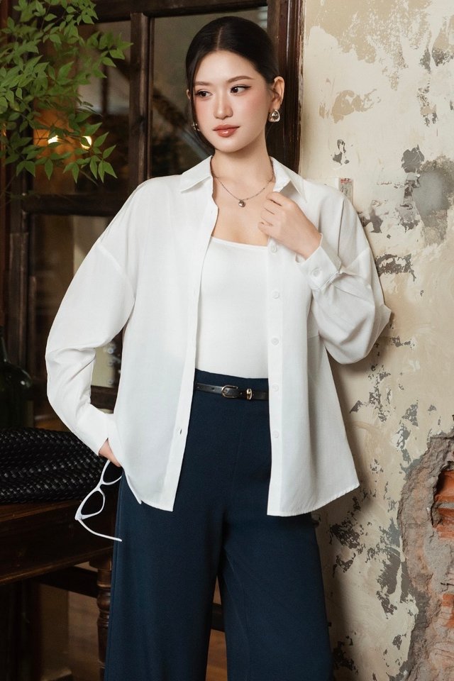 ULTRA SMOOTH COTTON SHIRT (WHITE)