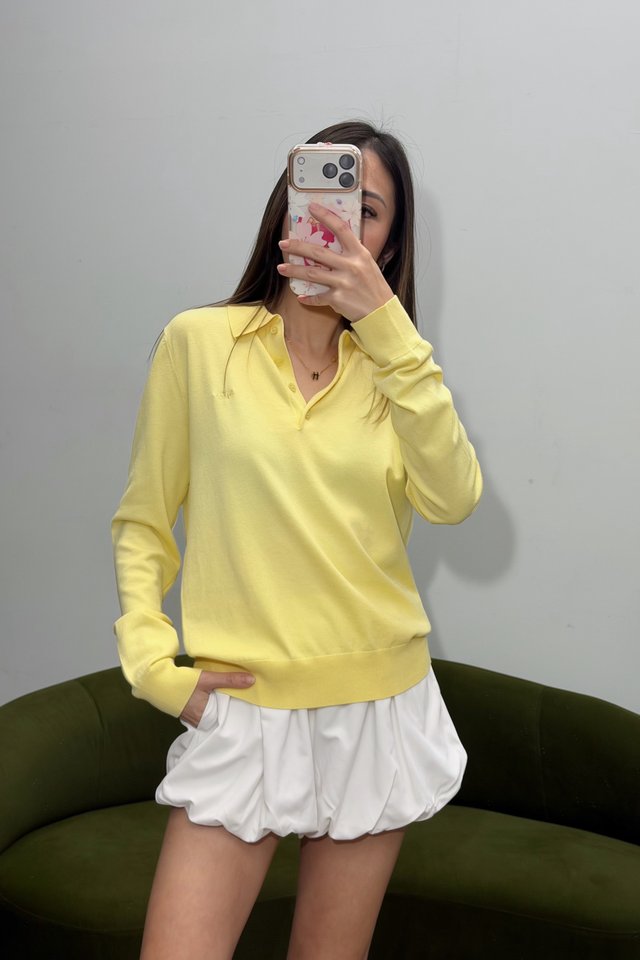 PARRY POLO LONG SLEEVE SHIRT (YELLOW)