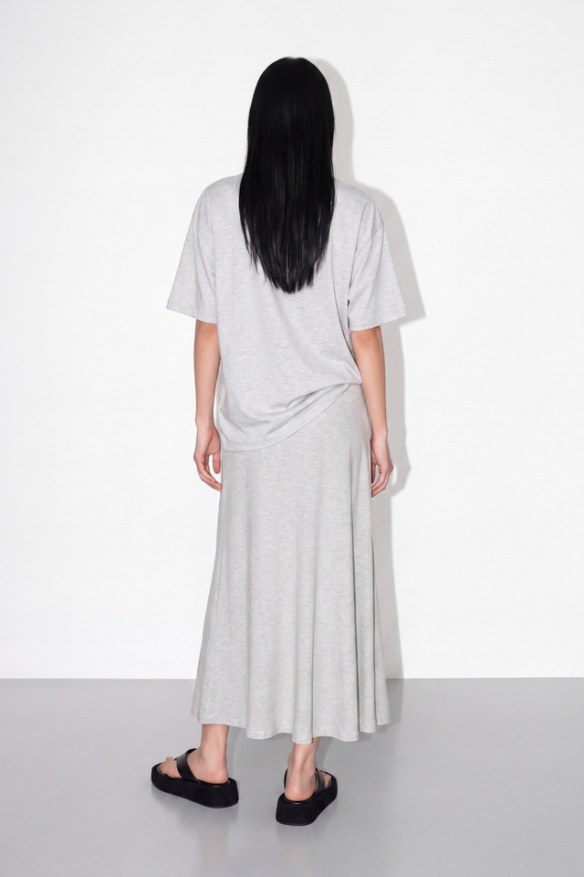 OLSEN OVERSIZED T-SHIRT (LIGHT HEATHER GREY)