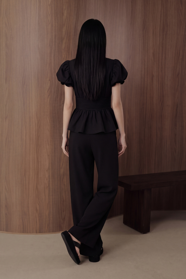 SANDRA PADDED TOP (BLACK)