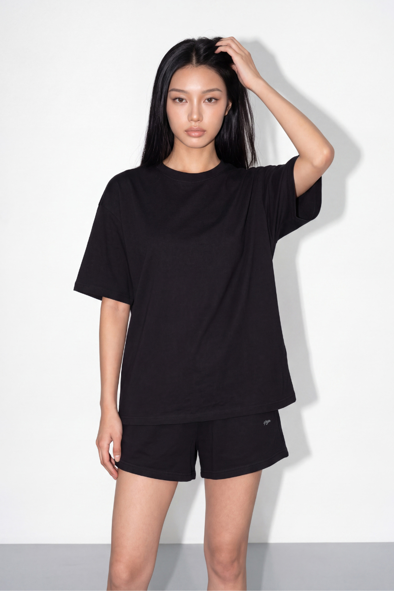 OLSEN OVERSIZED T-SHIRT (BLACK)