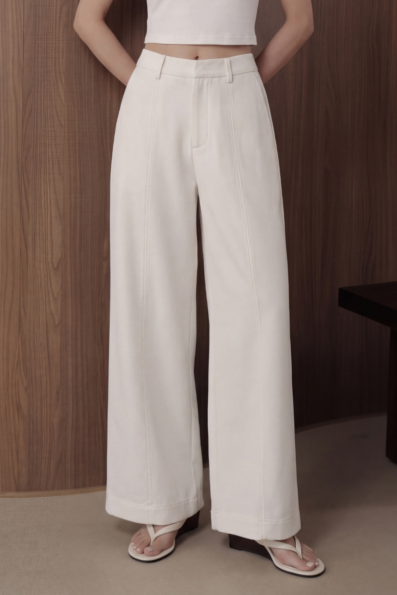 BETHANY WIDE LEG PANTS (WHITE)