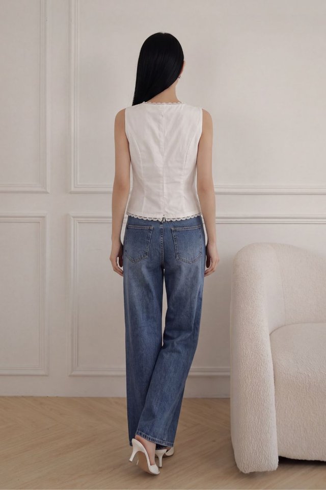 LEONIE LACE TOP (WHITE)