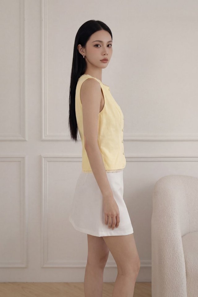 LEONIE LACE TOP (YELLOW)