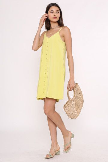 POLLY POCKET DRESS (LEMON) (SIZE L)