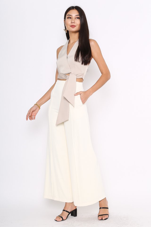 HELEN HALTER TOP (LIGHT SOFT CHAMPAGNE)