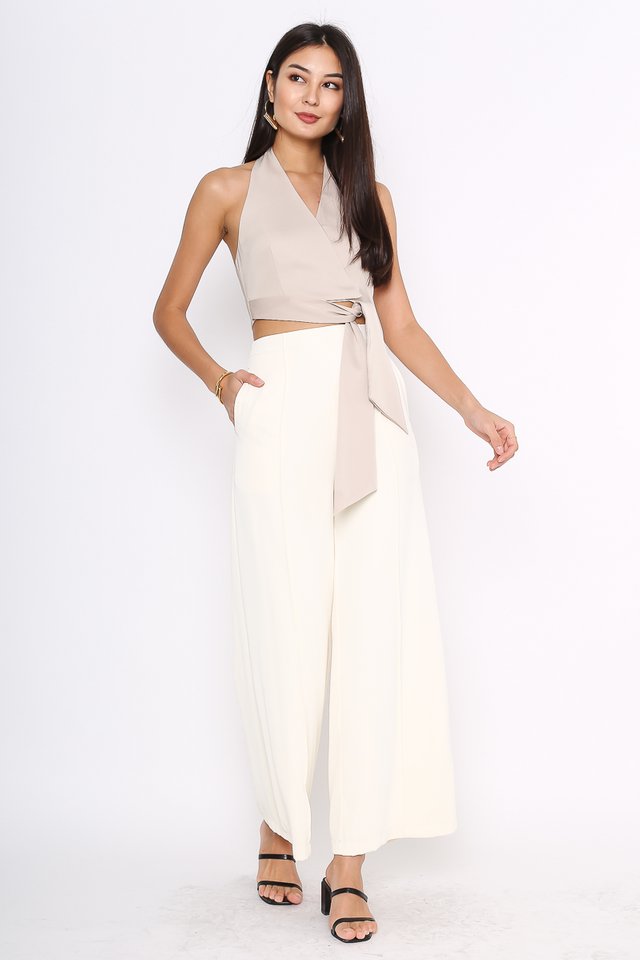 HELEN HALTER TOP (LIGHT SOFT CHAMPAGNE)