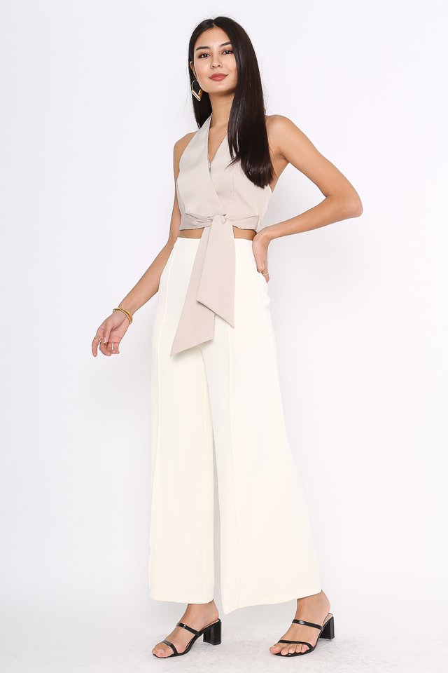 HELEN HALTER TOP (LIGHT SOFT CHAMPAGNE)