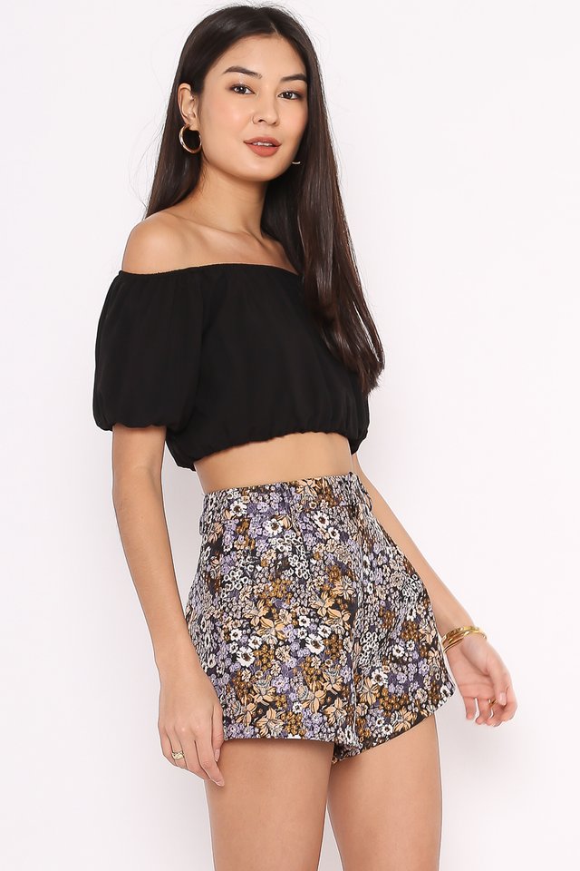 OZZIE OFF SHOULDER TOP (BLACK) 