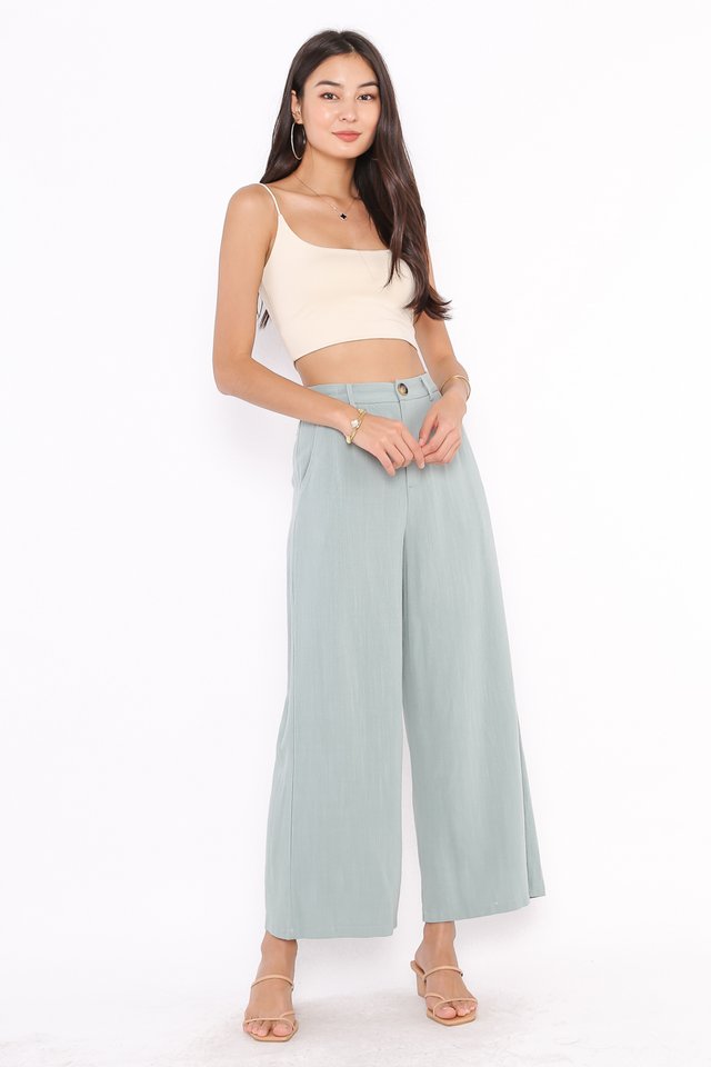 *BACKORDER* WINNIE WIDE U-NECK TOP (MILK TEA)