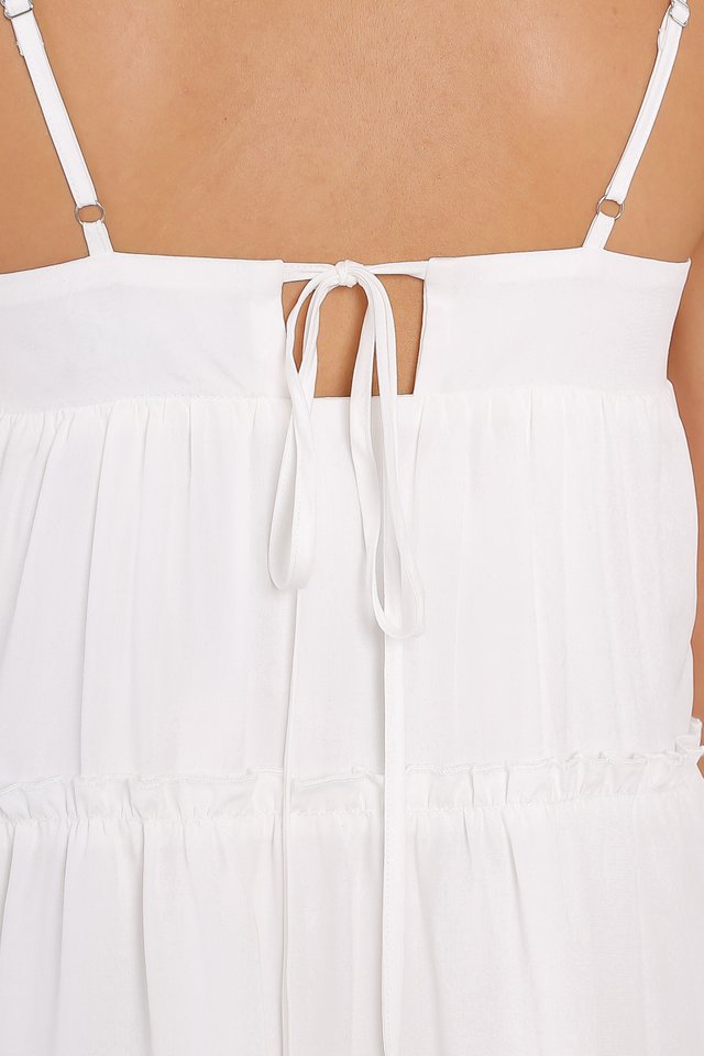 BERNICE BABYDOLL DRESS (WHITE)
