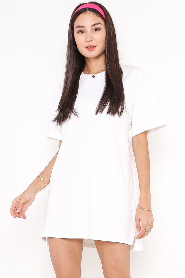 CASSIE SHIRT DRESS (WHITE)