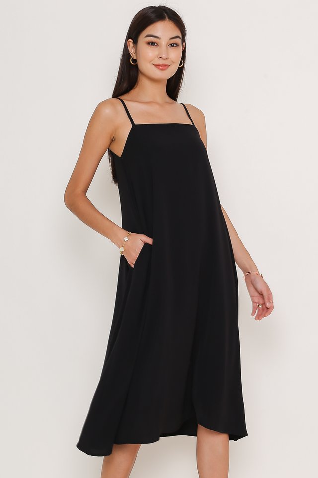 TALLULA TENT DRESS (BLACK)