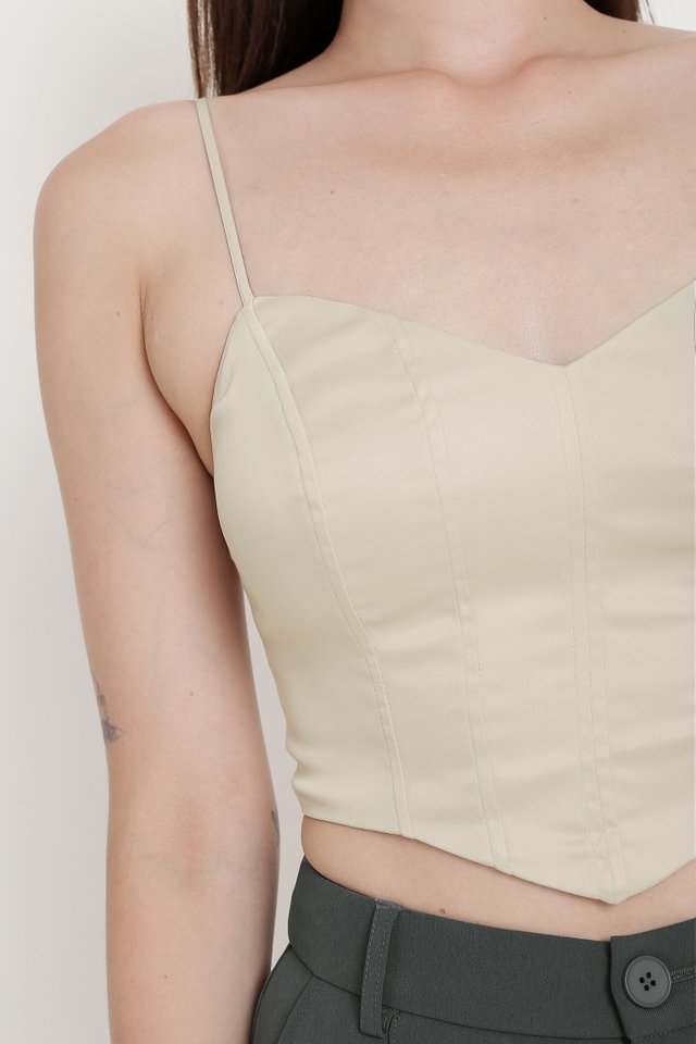 CLEO CORSET TOP (CHAMPAGNE GOLD)
