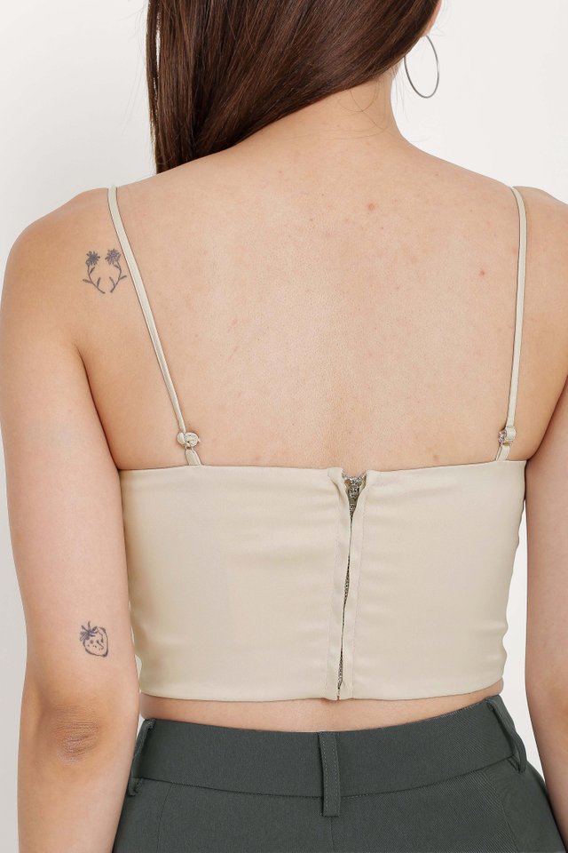 CLEO CORSET TOP (CHAMPAGNE GOLD)