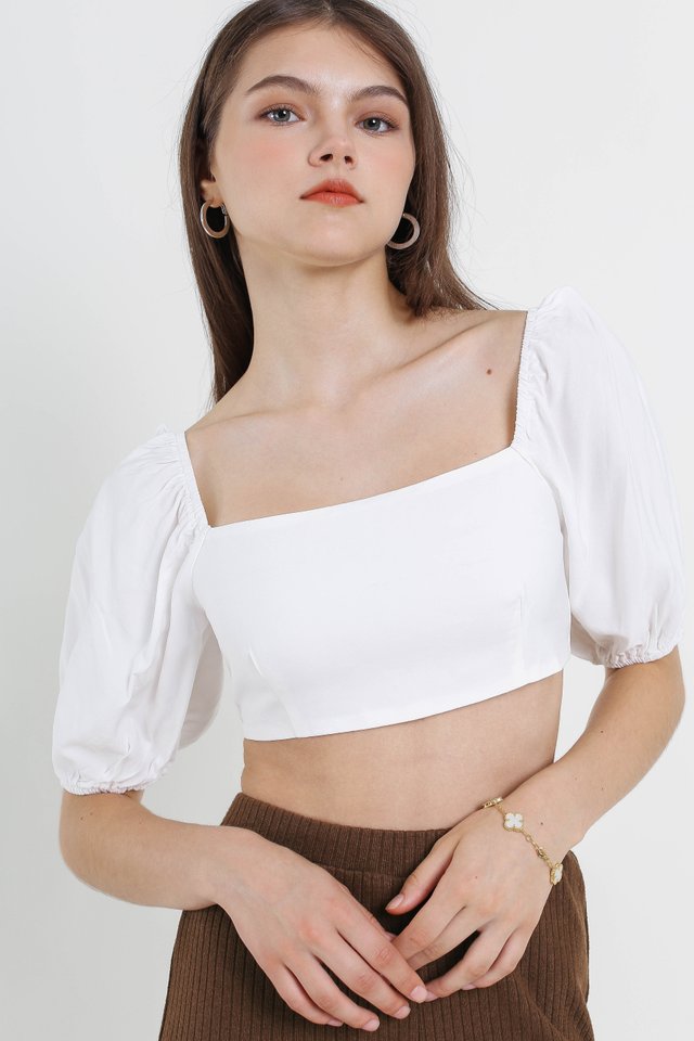 CARLY CROP TOP (WHITE)