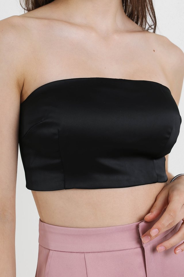 TRISHA TUBE TOP (BLACK)