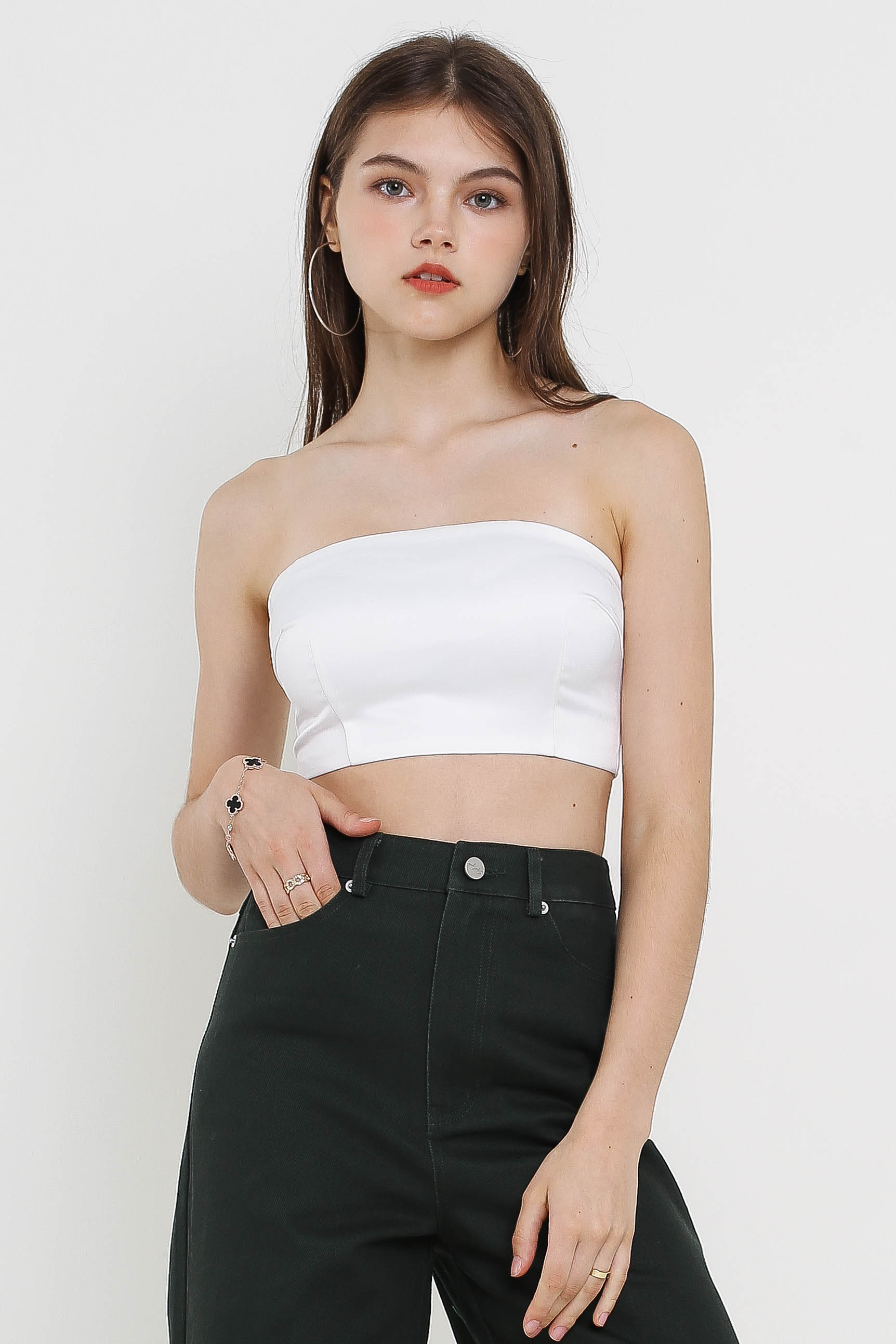 TRISHA TUBE TOP (WHITE)