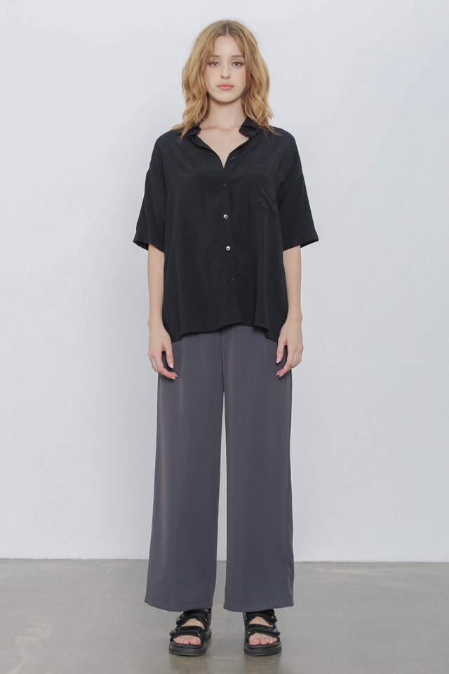 RUSSELL RELAXED SHIRT (BLACK)