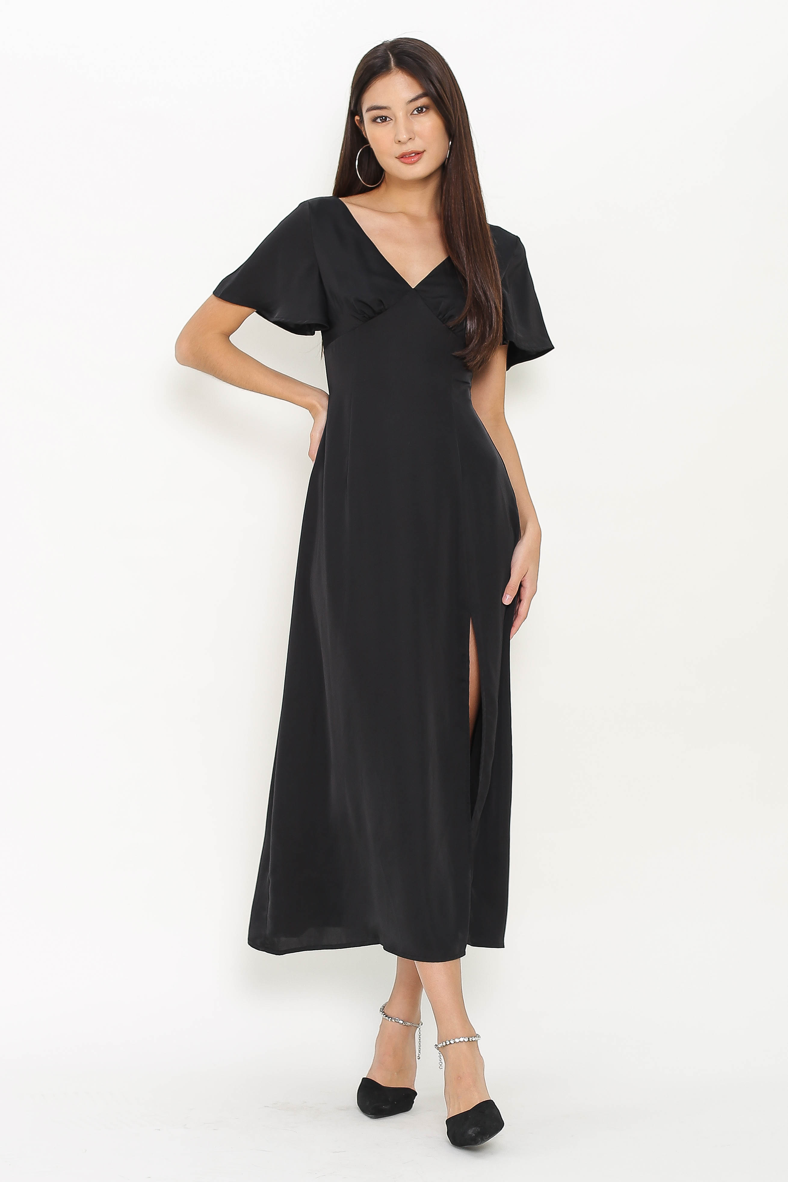 SCARLET SLEEVE MAXI (BLACK)