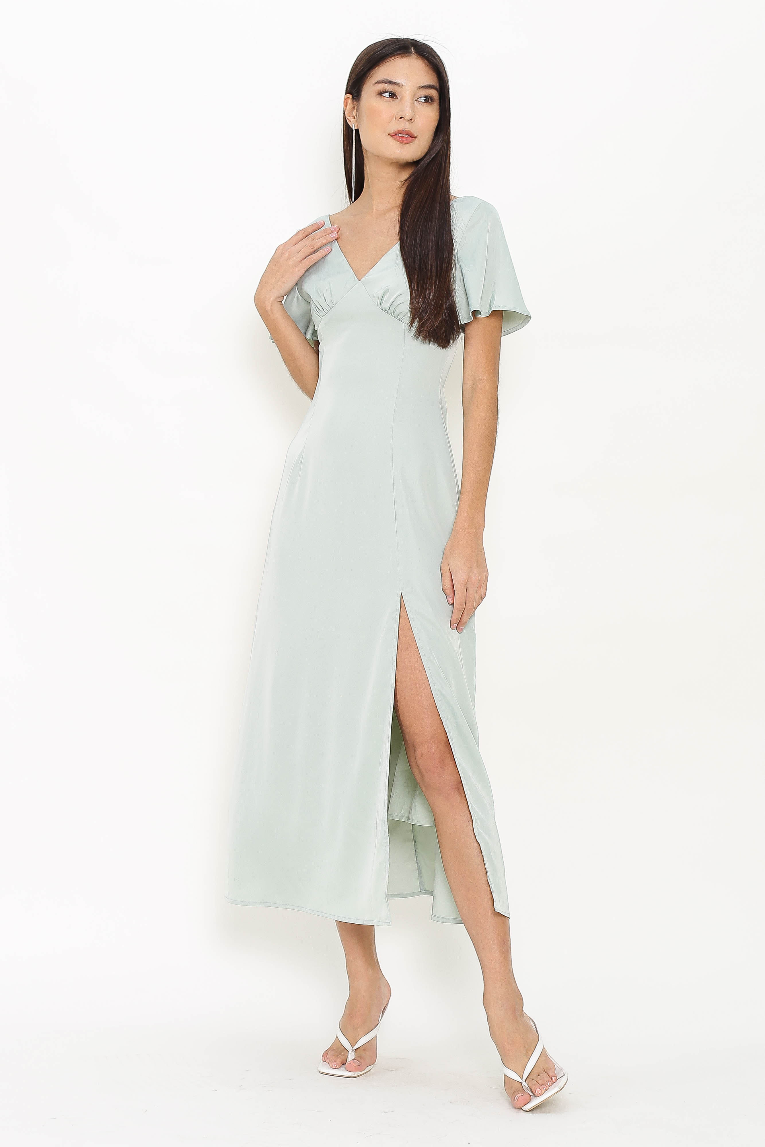 SCARLET SLEEVE MAXI (JADE GREEN)